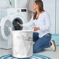 Niue White Sunday Tapu Fanau Laundry Basket Fiti Pua Mix Hiapo Tapa LT7 - Polynesian Pride
