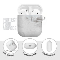 Niue White Sunday Tapu Fanau AirPods Case Fiti Pua Mix Hiapo Tapa LT7 - Polynesian Pride