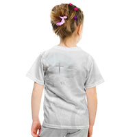 Niue White Sunday Tapu Fanau Kid T Shirt Fiti Pua Mix Hiapo Tapa LT7 - Polynesian Pride