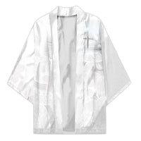 Niue White Sunday Tapu Fanau Kimono Fiti Pua Mix Hiapo Tapa LT7 Unisex White - Polynesian Pride
