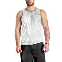 Niue White Sunday Tapu Fanau Men Tank Top Fiti Pua Mix Hiapo Tapa LT7 - Polynesian Pride