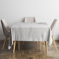 Niue White Sunday Tapu Fanau Tablecloth Fiti Pua Mix Hiapo Tapa LT7 - Polynesian Pride