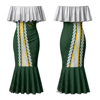 Cook Islands Rugby Personalized Avaiki Couples Matching Mermaid Dress and Long Sleeve Button Shirt GO Kuki