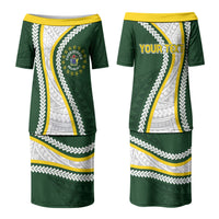 Cook Islands Rugby Personalized Avaiki Family Matching Puletasi and Hawaiian Shirt GO Kuki