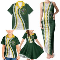 Cook Islands Rugby Personalized Avaiki Family Matching Tank Maxi Dress and Hawaiian Shirt GO Kuki