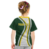 Cook Islands Rugby Personalized Avaiki Kid T Shirt GO Kuki