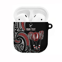 New Zealand Darts Personalized Hei Manaia AirPods Case Classic Kowhaiwhai