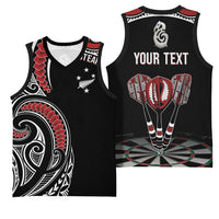 New Zealand Darts Personalized Hei Manaia Basketball Jersey Classic Kowhaiwhai