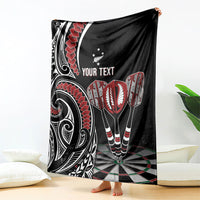 New Zealand Darts Personalized Hei Manaia Blanket Classic Kowhaiwhai
