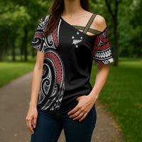 New Zealand Darts Personalized Hei Manaia Cross Shoulder Shirt Classic Kowhaiwhai