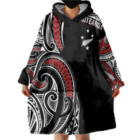 New Zealand Darts Personalized Hei Manaia Wearable Blanket Hoodie Classic Kowhaiwhai