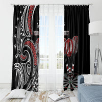 New Zealand Darts Personalized Hei Manaia Window Curtain Classic Kowhaiwhai