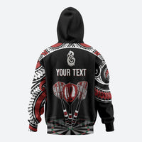 New Zealand Darts Personalized Hei Manaia Zip Hoodie Classic Kowhaiwhai