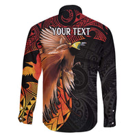 Papua New Guinea Personalised Family Matching Puletasi and Hawaiian Shirt Grunge Style 49th Independence Anni LT7 - Polynesian Pride