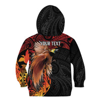 Papua New Guinea Personalised Kid Hoodie Grunge Style 49th Independence Anni LT7 - Polynesian Pride