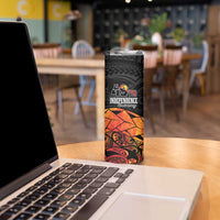 Papua New Guinea Skinny Tumbler Grunge Style 49th Independence Anni LT7 - Polynesian Pride