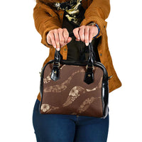 Aloha Hawaii Floral Tapa Shoulder Handbag Patchwork Mocha - Polynesian Pride