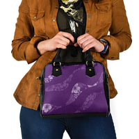 Aloha Hawaii Floral Tapa Shoulder Handbag Patchwork Violet - Polynesian Pride