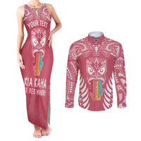 personalised-kia-kaha-te-reo-maori-couples-matching-tank-maxi-dress-and-long-sleeve-button-shirts-hei-tiki-mix-koru-pink