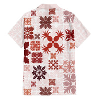 Vintage Hawaii Hawaiian Shirt Hawaiian Quilt Kapa Mismatch Red LT7 - Polynesian Pride