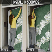 Ia Orana Tahiti Tiare Door Cover Sage Green Lei LT7 - Polynesian Pride
