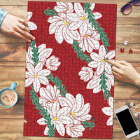 Ia Orana Tahiti Tiare Puzzle Crimson Lei - Polynesian Pride