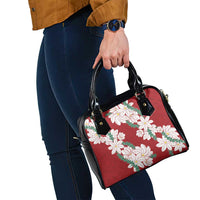 Ia Orana Tahiti Tiare Shoulder Handbag Crimson Lei - Polynesian Pride