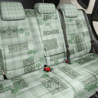 Hawaiian Quilt Tapa On Pastel Mint Palaka Motifs Back Car Seat Cover