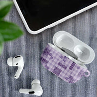 Hawaiian Quilt Tapa On Lilac Palaka Motifs AirPods Case
