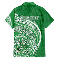 Tonga Liahona High School Personalized Family Matching Off The Shoulder Long Sleeve Dress and Hawaiian Shirt Ngatu Tokelaufeletoa Motifs LT7 - Polynesian Pride