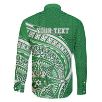 Tonga Liahona High School Personalized Family Matching Off The Shoulder Long Sleeve Dress and Hawaiian Shirt Ngatu Tokelaufeletoa Motifs LT7 - Polynesian Pride