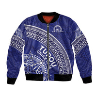 Tupou College Toloa Bomber Jacket Ngatu Tapa Mix Style