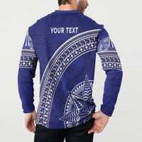 Tupou College Toloa Button Sweatshirt Ngatu Tapa Mix Style