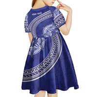 Tupou College Toloa Kid Short Sleeve Dress Ngatu Tapa Mix Style