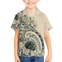 Aloha Hawaii Tapa Hawaiian Shirt Summer Green Hawaiian Ipu - Polynesian Pride