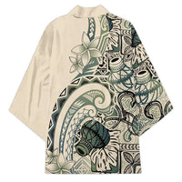 Aloha Hawaii Tapa Kimono Summer Green Hawaiian Ipu LT7 - Polynesian Pride