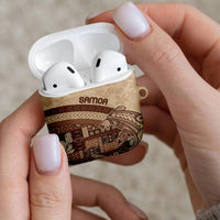 Samoa Mamanu Siapo Mocha AirPods Case Tatau Malie