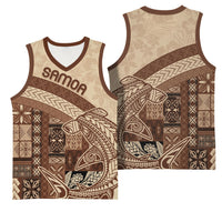 Samoa Mamanu Siapo Mocha Basketball Jersey Tatau Malie