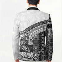 Samoa Mamanu Siapo Classic Black Blazer Tatau Malie