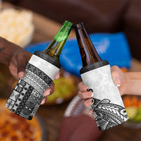 Samoa Mamanu Siapo Classic Black 4 in 1 Can Cooler Tumbler Tatau Malie
