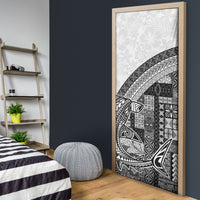 Samoa Mamanu Siapo Classic Black Door Cover Tatau Malie