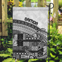 Samoa Mamanu Siapo Classic Black Garden Flag Tatau Malie