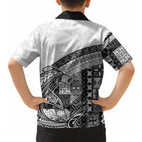 Samoa Mamanu Siapo Classic Black Hawaiian Shirt Tatau Malie