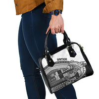Samoa Mamanu Siapo Classic Black Shoulder Handbag Tatau Malie