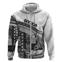Samoa Mamanu Siapo Classic Black Zip Hoodie Tatau Malie