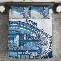 Samoa Mamanu Siapo Royal Blue Bedding Set Tatau Malie