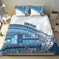 Samoa Mamanu Siapo Royal Blue Bedding Set Tatau Malie
