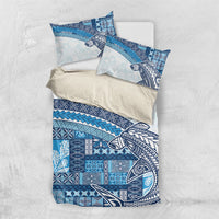 Samoa Mamanu Siapo Royal Blue Bedding Set Tatau Malie