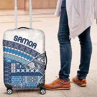 Samoa Mamanu Siapo Royal Blue Luggage Cover Tatau Malie