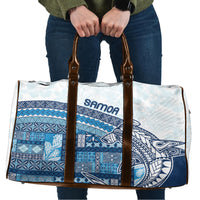 Samoa Mamanu Siapo Royal Blue Travel Bag Tatau Malie